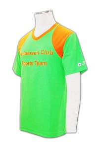 T218 t-shirt 印刷公司 tee shirt 批發 團體訂購班衫   螢光綠  少量團體服製作